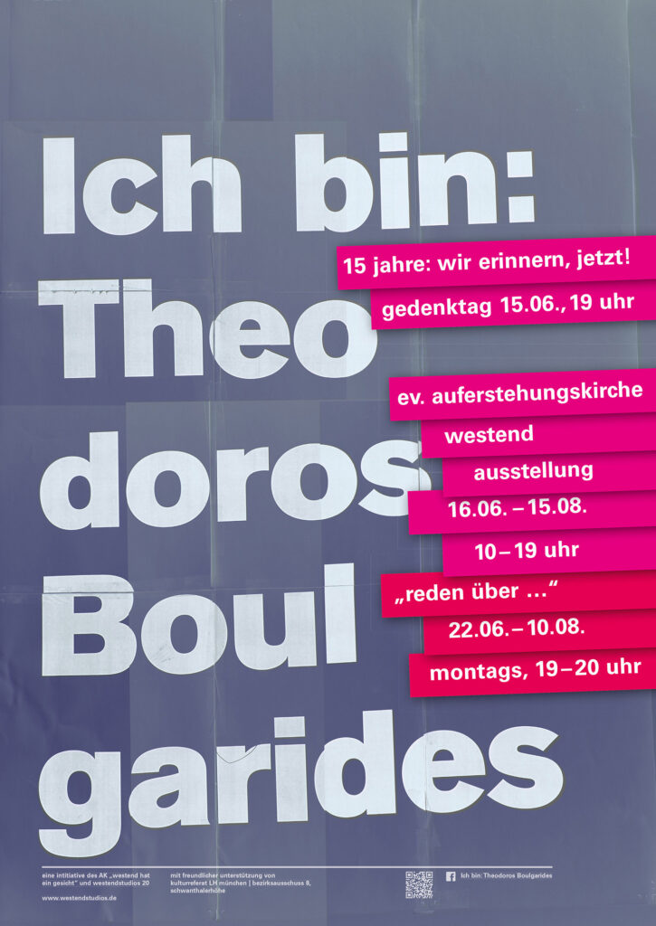Bild, PlakatIch bin: Theodoros Boulgarides