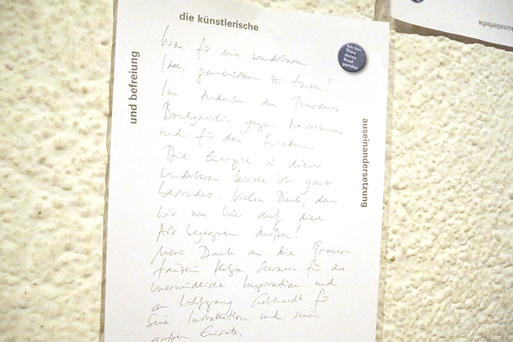 Bild, Gedenktag Ich bin: Theodoros Boulgarides, Papier „Reden über …”