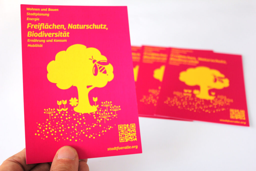 Bild, Stadt für Alle-Postkarte, Naturschutz