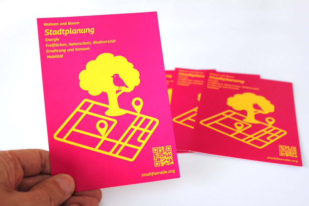 Bild, Stadt für Alle-Postkarte, Stadtplanung